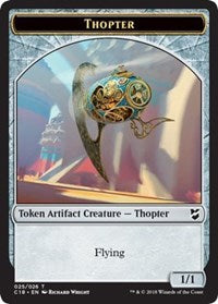 Thopter (025) // Servo Double-Sided Token [Commander 2018 Tokens] | Shuffle n Cut Hobbies & Games