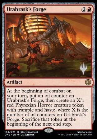 Urabrask's Forge (Promo Pack) [Phyrexia: All Will Be One Promos] | Shuffle n Cut Hobbies & Games