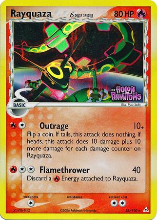 Rayquaza (26/110) (Delta Species) (Stamped) [EX: Holon Phantoms] | Shuffle n Cut Hobbies & Games