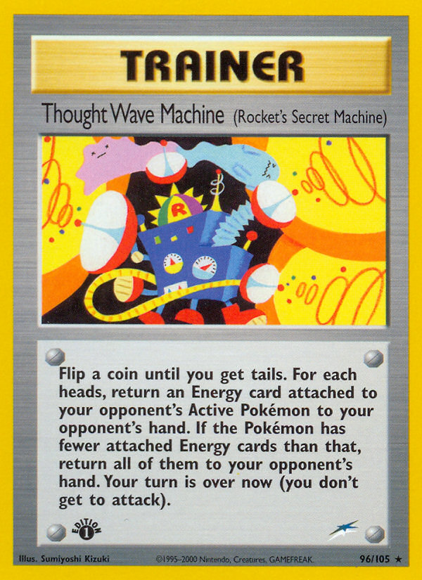 Thought Wave Machine (96/105) (Rocket's Secret Machine) [Neo Destiny 1st Edition] | Shuffle n Cut Hobbies & Games