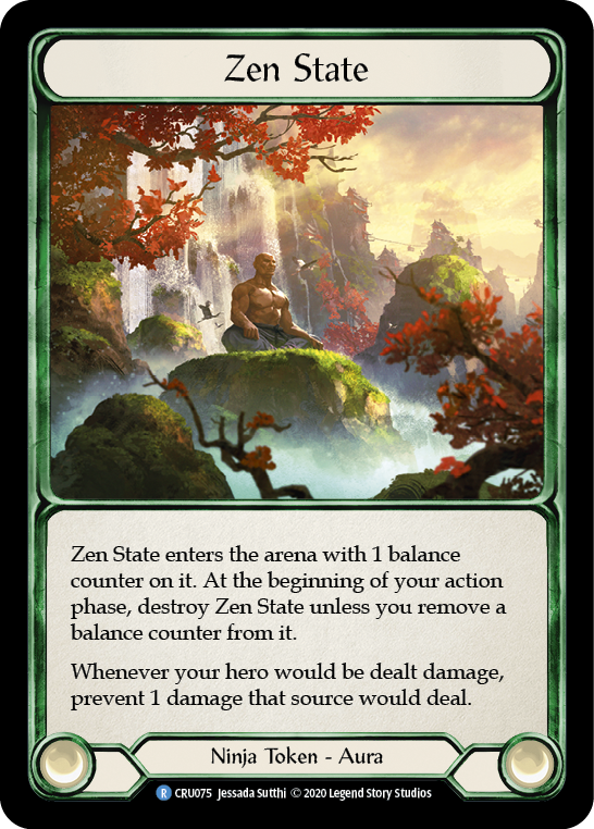 Zen State [CRU075] 1st Edition Rainbow Foil | Shuffle n Cut Hobbies & Games