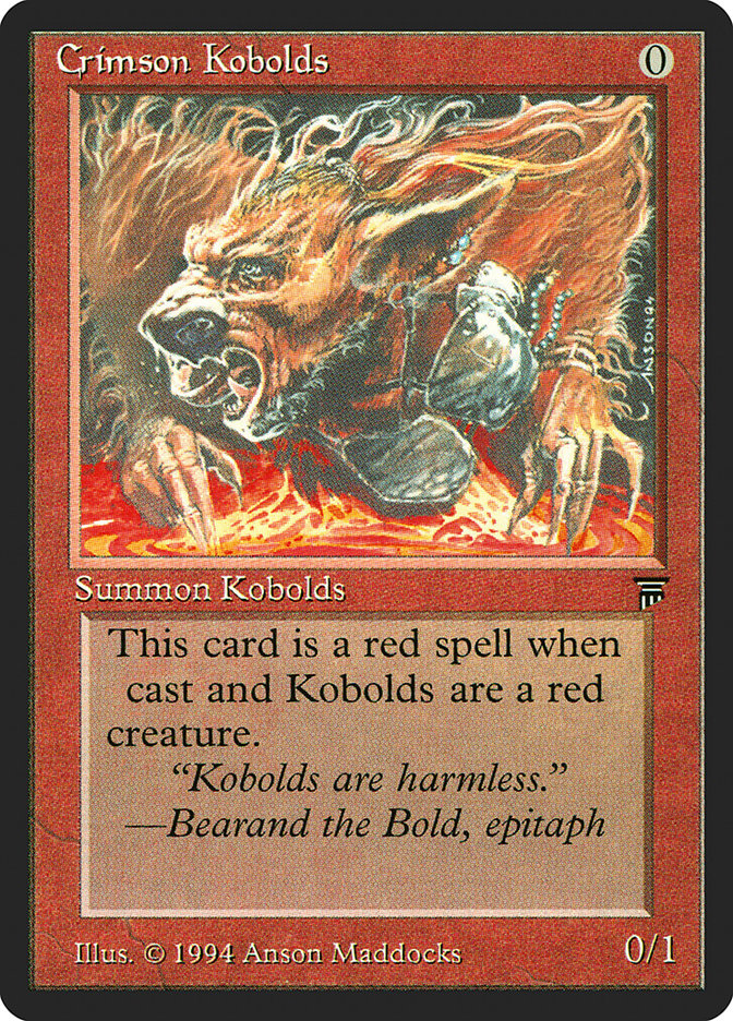 Crimson Kobolds [Legends] | Shuffle n Cut Hobbies & Games