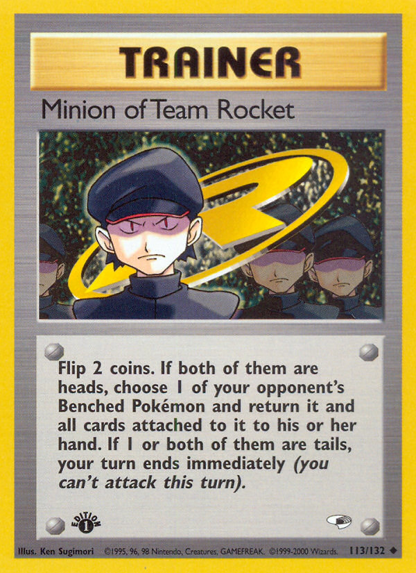 Minion of Team Rocket (113/132) [Gym Heroes 1st Edition] | Shuffle n Cut Hobbies & Games