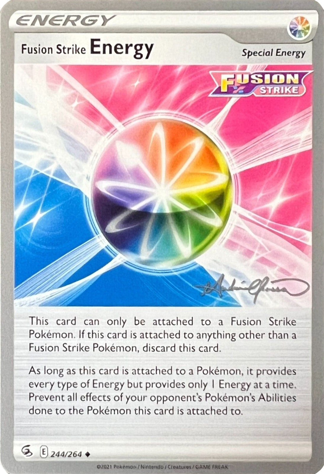 Fusion Strike Energy (244/264) (The Shape of Mew - Andre Chiasson) [World Championships 2022] | Shuffle n Cut Hobbies & Games