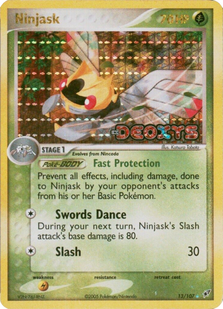 Ninjask (13/107) (Stamped) [EX: Deoxys] | Shuffle n Cut Hobbies & Games