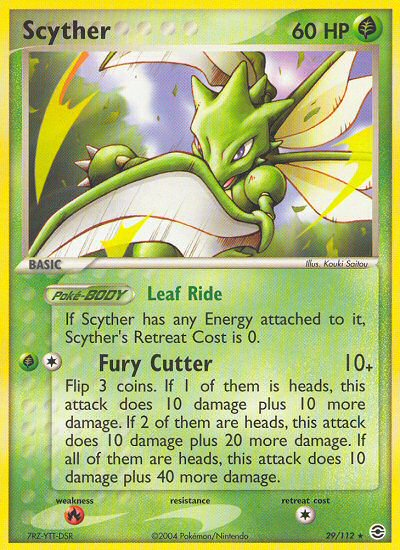 Scyther (29/112) [EX: FireRed & LeafGreen] | Shuffle n Cut Hobbies & Games