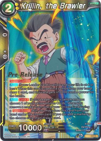 Krillin, the Brawler (BT14-105) [Cross Spirits Prerelease Promos] | Shuffle n Cut Hobbies & Games