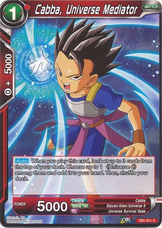 Cabba, Universe Mediator [TB1-011] | Shuffle n Cut Hobbies & Games