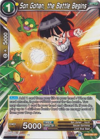 Son Gohan, the Battle Begins [DB3-080] | Shuffle n Cut Hobbies & Games