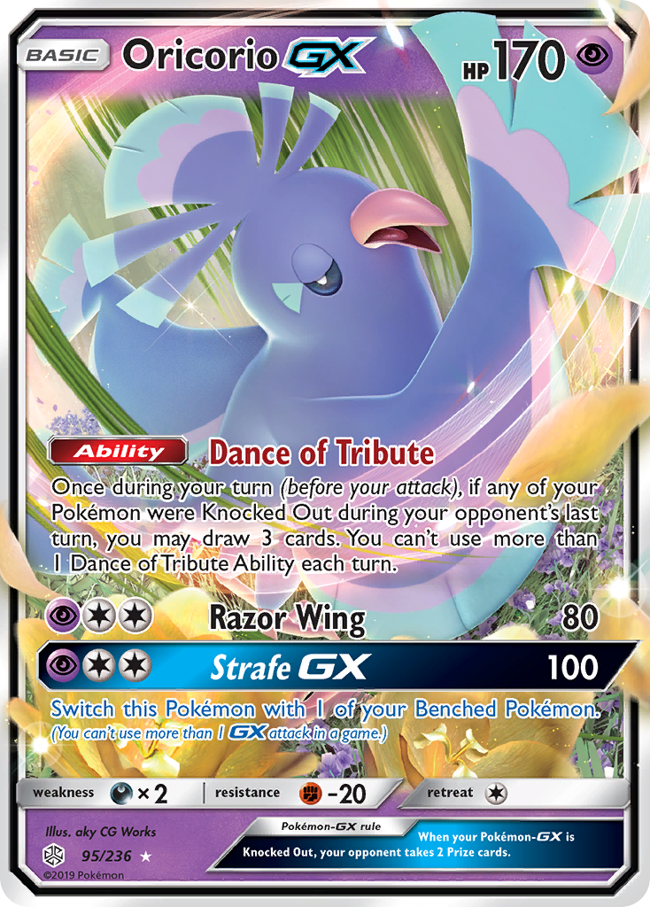 Oricorio GX (95/236) [Sun & Moon: Cosmic Eclipse] | Shuffle n Cut Hobbies & Games