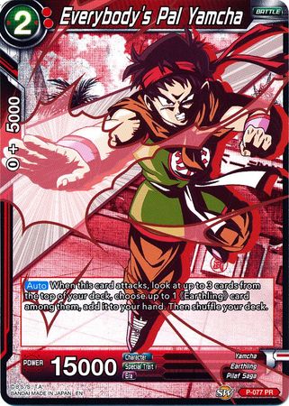 Everybody's Pal Yamcha (Alternate Art) [P-077] | Shuffle n Cut Hobbies & Games