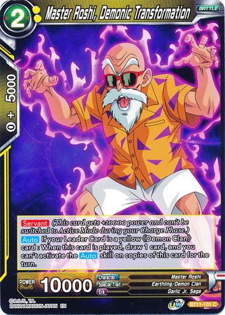 Master Roshi, Demonic Transformation [BT11-101] | Shuffle n Cut Hobbies & Games