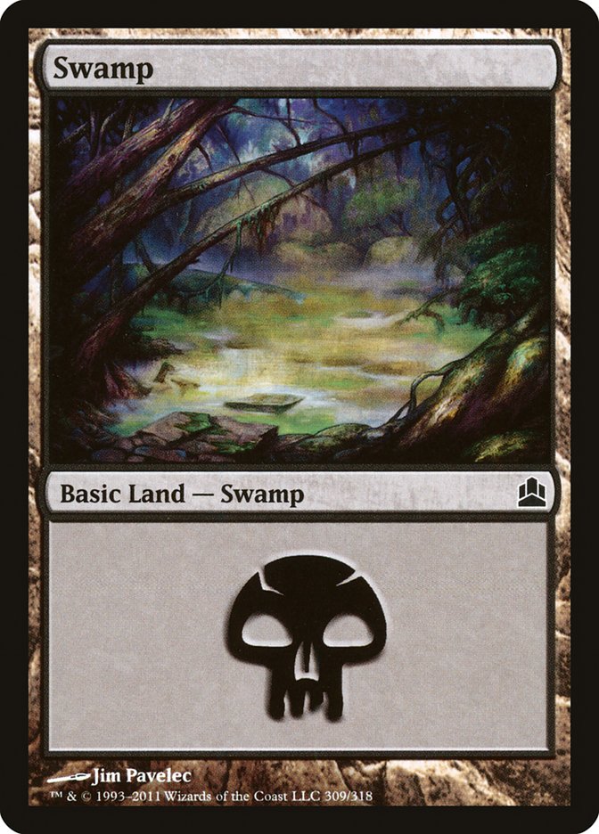 Swamp (309) [Commander 2011] | Shuffle n Cut Hobbies & Games