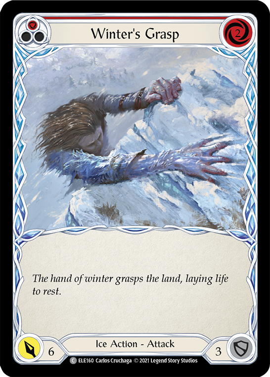 Winter's Grasp (Red) [ELE160] (Tales of Aria)  1st Edition Normal | Shuffle n Cut Hobbies & Games
