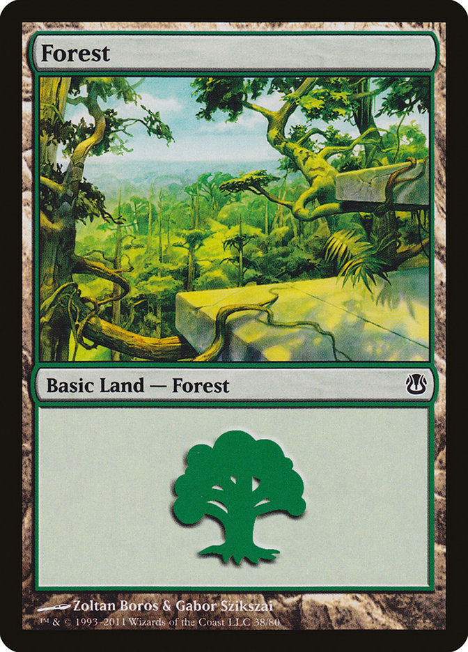 Forest (38) [Duel Decks: Ajani vs. Nicol Bolas] | Shuffle n Cut Hobbies & Games