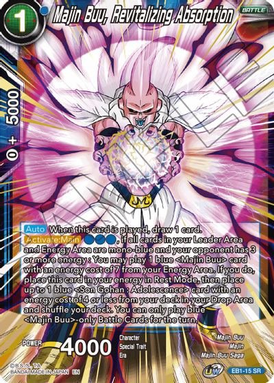 Majin Buu, Revitalizing Absorption (EB1-15) [Battle Evolution Booster] | Shuffle n Cut Hobbies & Games