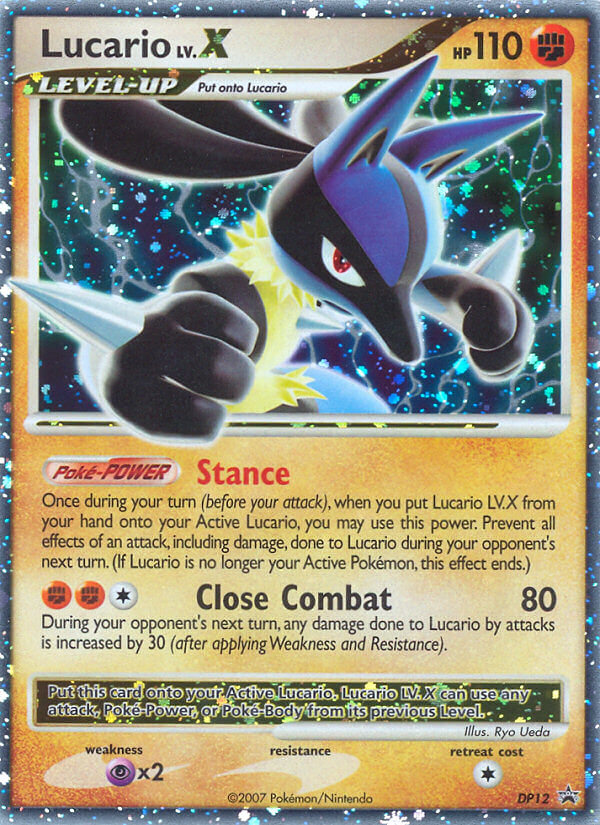 Lucario LV.X (DP12) [Diamond & Pearl: Black Star Promos] | Shuffle n Cut Hobbies & Games