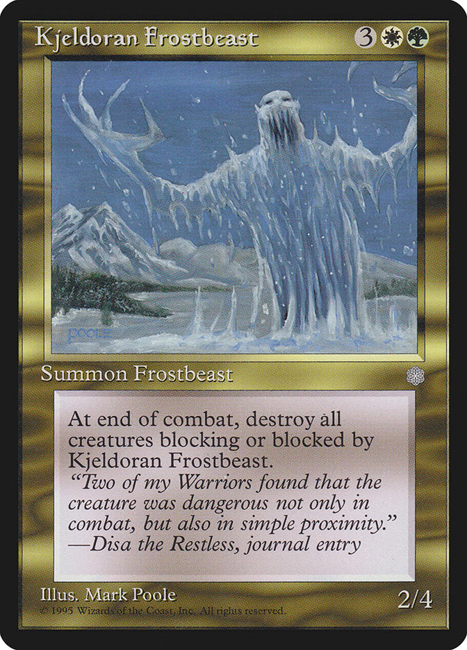 Kjeldoran Frostbeast [Ice Age] | Shuffle n Cut Hobbies & Games