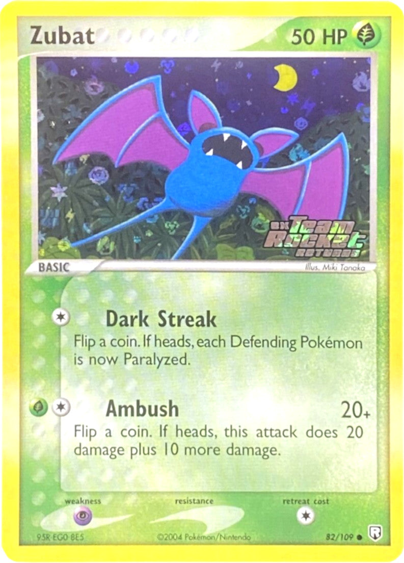 Zubat (82/109) (Stamped) [EX: Team Rocket Returns] | Shuffle n Cut Hobbies & Games