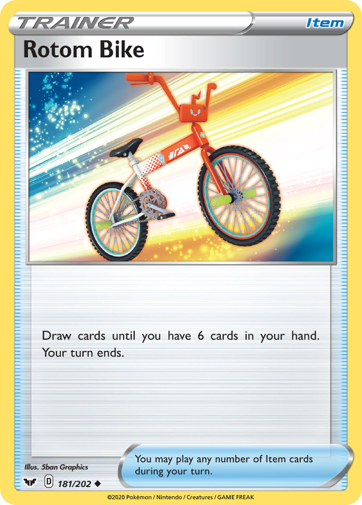 Rotom Bike (181/202) [Sword & Shield: Base Set] | Shuffle n Cut Hobbies & Games