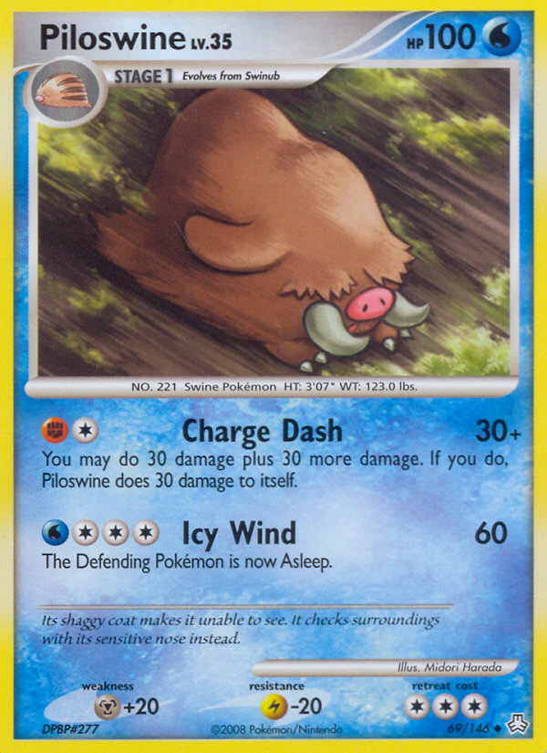 Piloswine (69/146) [Diamond & Pearl: Legends Awakened] | Shuffle n Cut Hobbies & Games