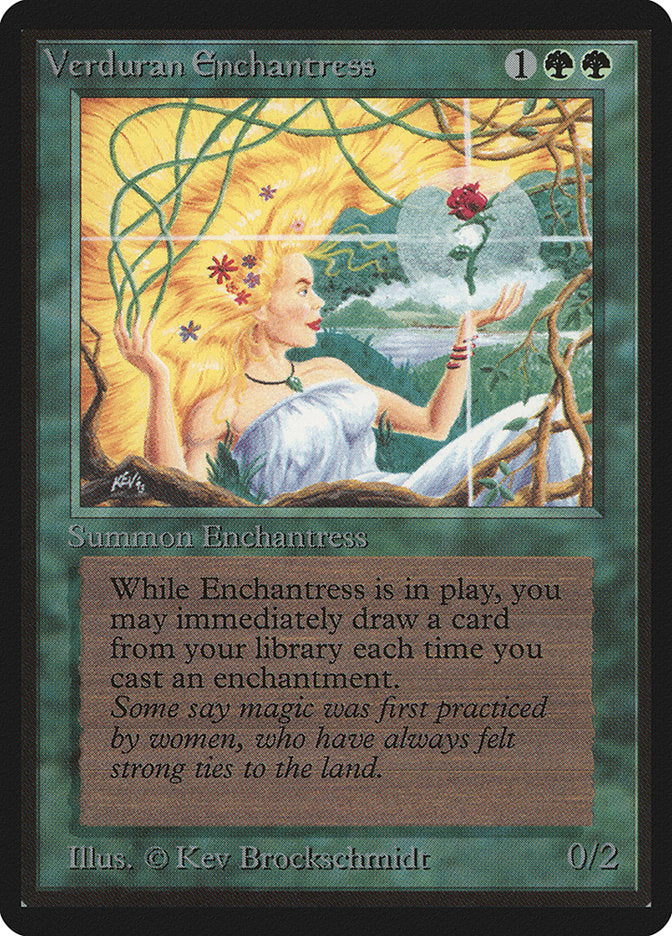 Verduran Enchantress [Beta Edition] | Shuffle n Cut Hobbies & Games