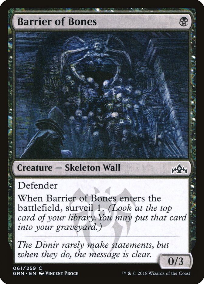 Barrier of Bones [Guilds of Ravnica] | Shuffle n Cut Hobbies & Games