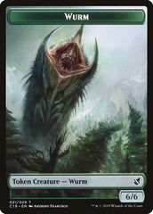 Beast (014) // Wurm Double-Sided Token [Commander 2019 Tokens] | Shuffle n Cut Hobbies & Games