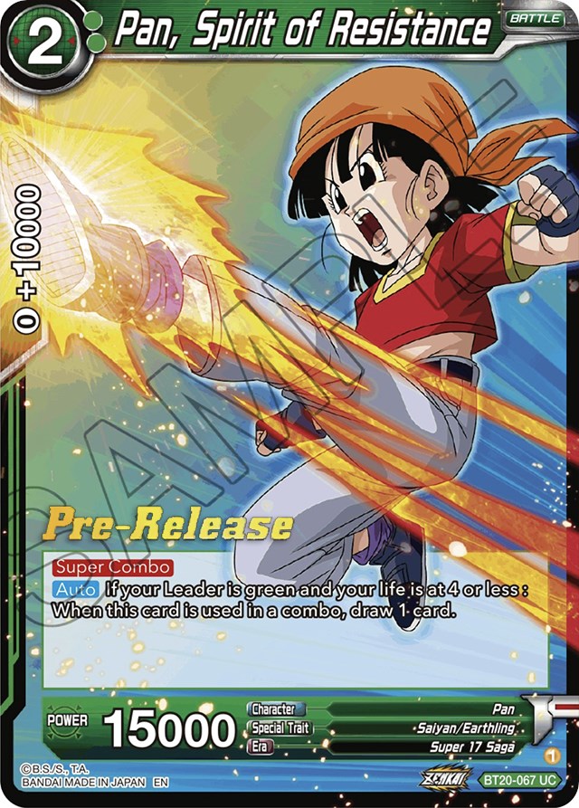 Pan, Spirit of Resistance (BT20-067) [Power Absorbed Prerelease Promos] | Shuffle n Cut Hobbies & Games