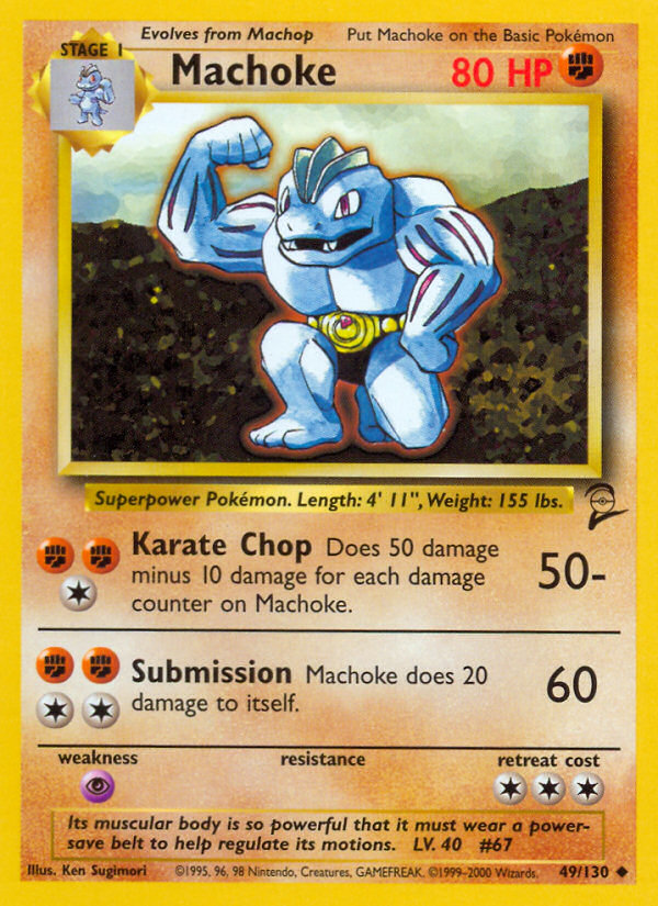 Machoke (49/130) [Base Set 2] | Shuffle n Cut Hobbies & Games