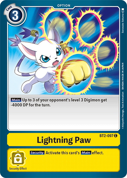 Lightning Paw [BT2-097] [Release Special Booster Ver.1.5] | Shuffle n Cut Hobbies & Games