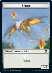 Spirit (003) // Thopter Double-Sided Token [Innistrad: Crimson Vow Commander Tokens] | Shuffle n Cut Hobbies & Games