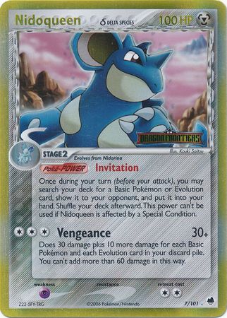 Nidoqueen (7/101) (Delta Species) (Stamped) [EX: Dragon Frontiers] | Shuffle n Cut Hobbies & Games