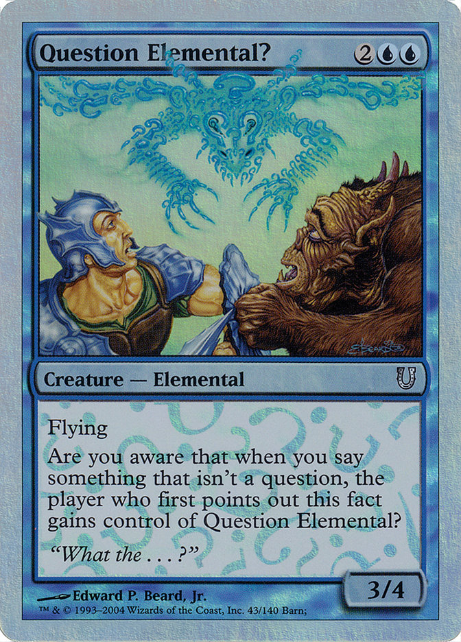 Question Elemental? (Alternate Foil) [Unhinged] | Shuffle n Cut Hobbies & Games