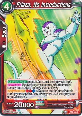 Frieza, No Introductions [BT9-003] | Shuffle n Cut Hobbies & Games