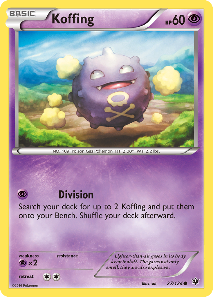 Koffing (27/124) [XY: Fates Collide] | Shuffle n Cut Hobbies & Games