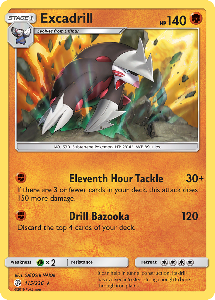 Excadrill (115/236) [Sun & Moon: Cosmic Eclipse] | Shuffle n Cut Hobbies & Games