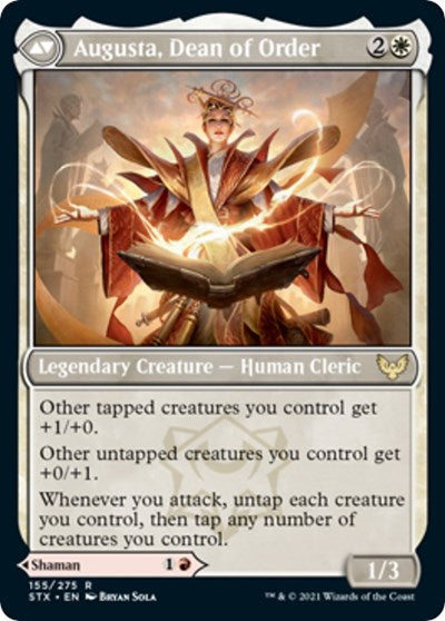 Plargg, Dean of Chaos // Augusta, Dean of Order [Strixhaven: School of Mages Prerelease Promos] | Shuffle n Cut Hobbies & Games