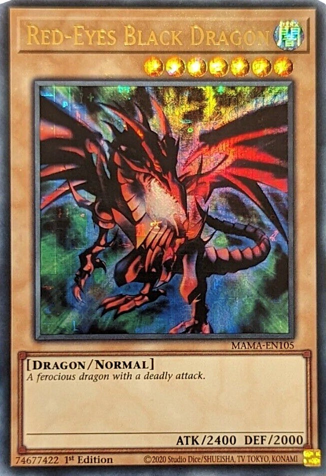 Red-Eyes Black Dragon [MAMA-EN105] Ultra Pharaoh's Rare | Shuffle n Cut Hobbies & Games