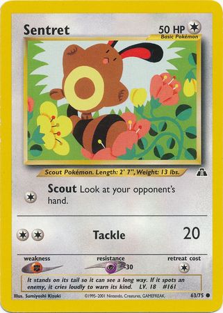 Sentret (63/75) [Neo Discovery Unlimited] | Shuffle n Cut Hobbies & Games