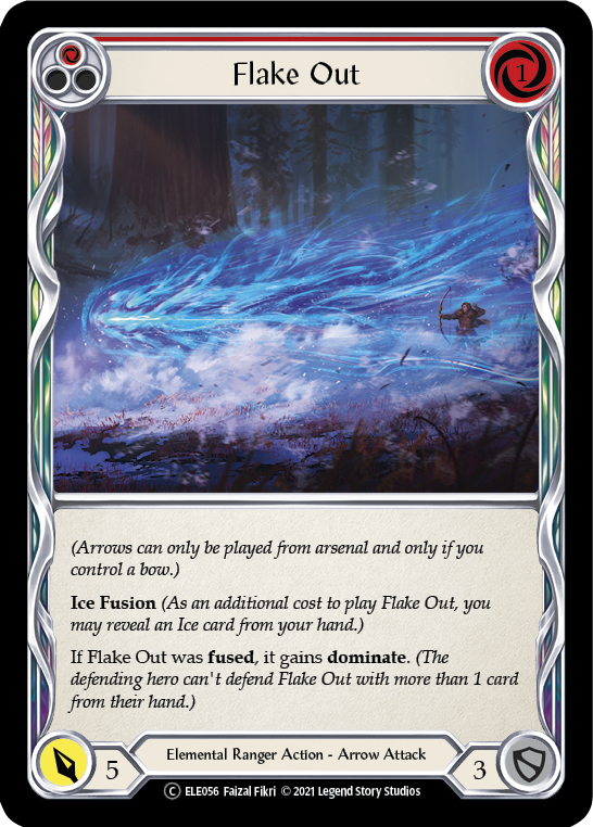Flake Out (Red) [U-ELE056] Unlimited Normal | Shuffle n Cut Hobbies & Games