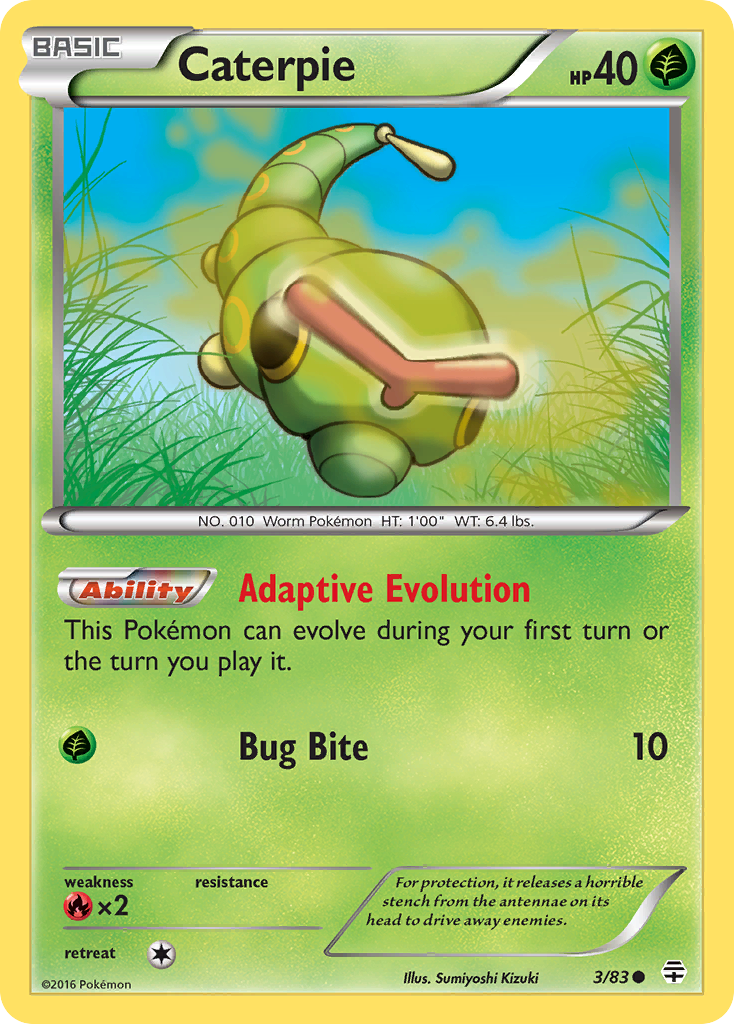 Caterpie (3/83) [XY: Generations] | Shuffle n Cut Hobbies & Games