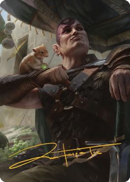 Minsc & Boo, Timeless Heroes Art Card (38) (Gold-Stamped Signature) [Commander Legends: Battle for Baldur's Gate Art Series] | Shuffle n Cut Hobbies & Games