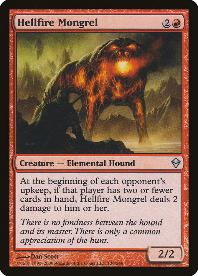 Hellfire Mongrel [Zendikar] | Shuffle n Cut Hobbies & Games