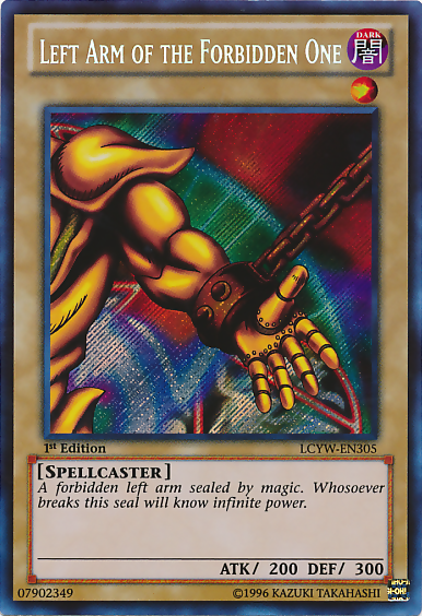 Left Arm of the Forbidden One [LCYW-EN305] Secret Rare | Shuffle n Cut Hobbies & Games