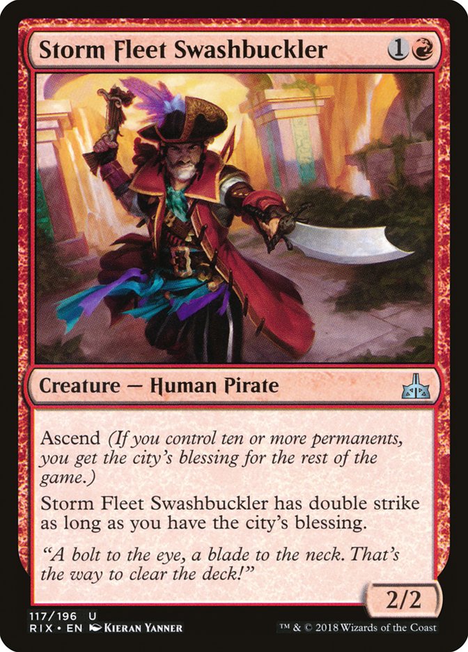 Storm Fleet Swashbuckler [Rivals of Ixalan] | Shuffle n Cut Hobbies & Games