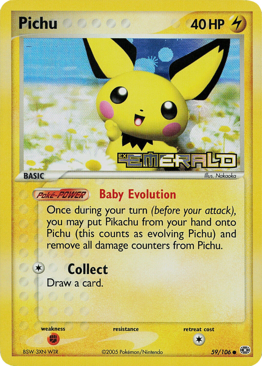 Pichu (59/106) (Stamped) [EX: Emerald] | Shuffle n Cut Hobbies & Games