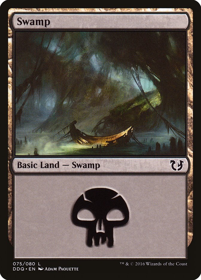 Swamp (75) [Duel Decks: Blessed vs. Cursed] | Shuffle n Cut Hobbies & Games