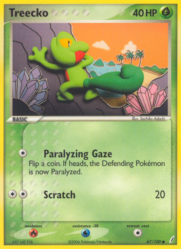 Treecko (67/100) [EX: Crystal Guardians] | Shuffle n Cut Hobbies & Games