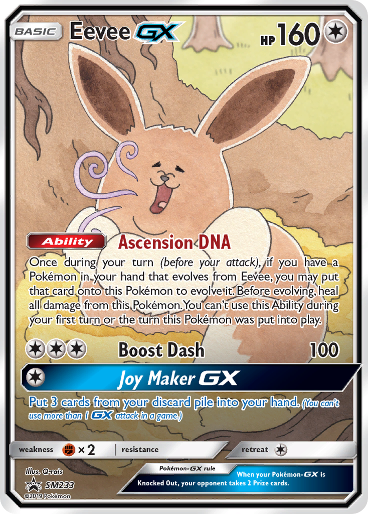 Eevee GX (SM233) [Sun & Moon: Black Star Promos] | Shuffle n Cut Hobbies & Games